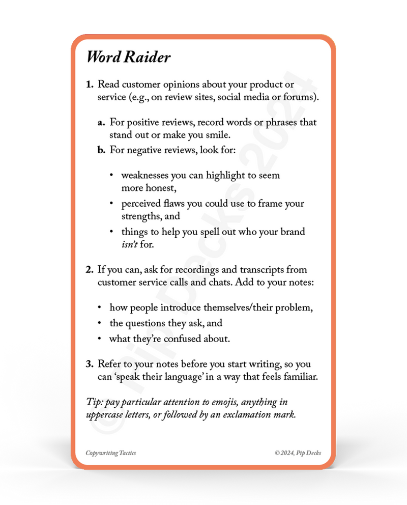 Preload Copywriting Tactics