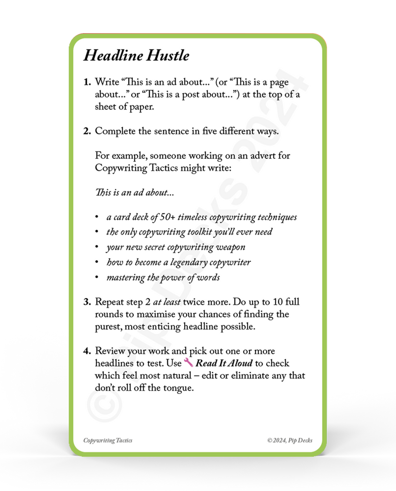 Preload Copywriting Tactics