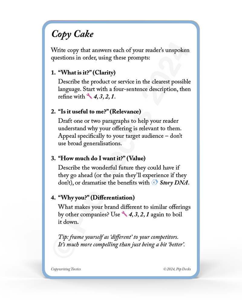 Preload Copywriting Tactics