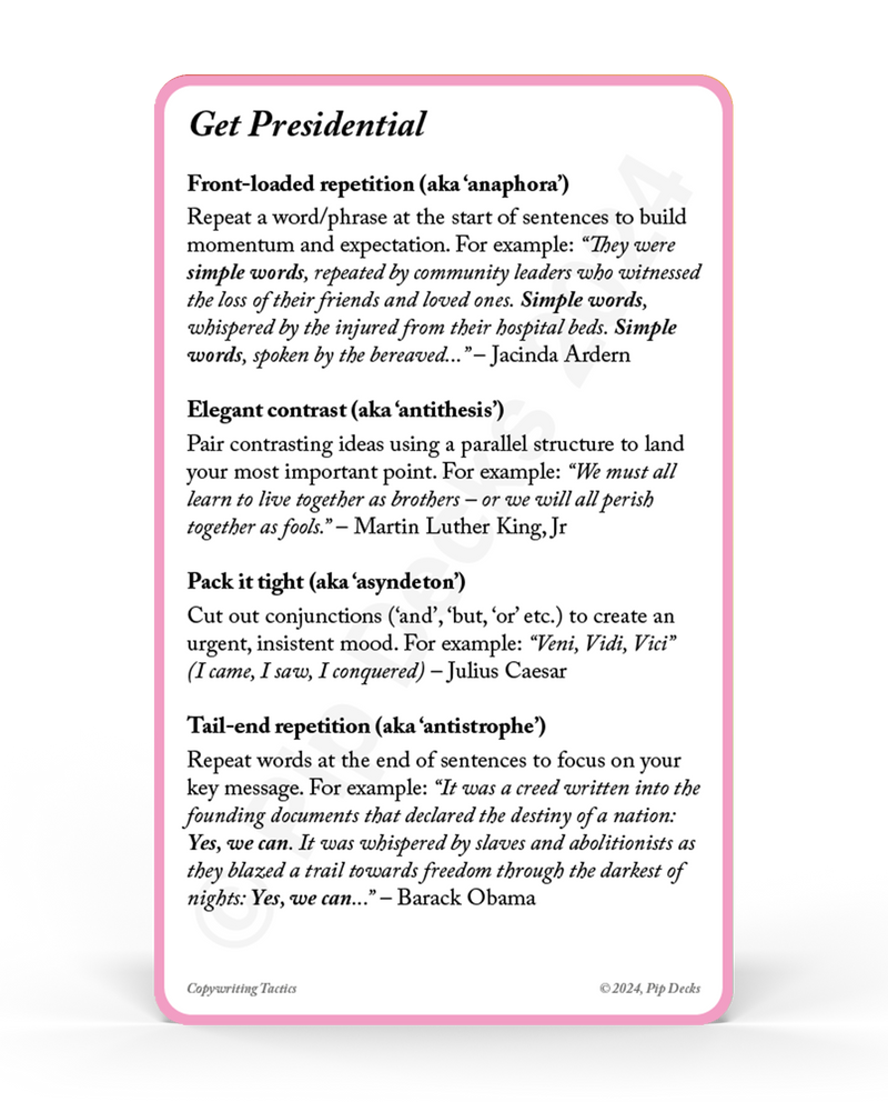Preload Copywriting Tactics