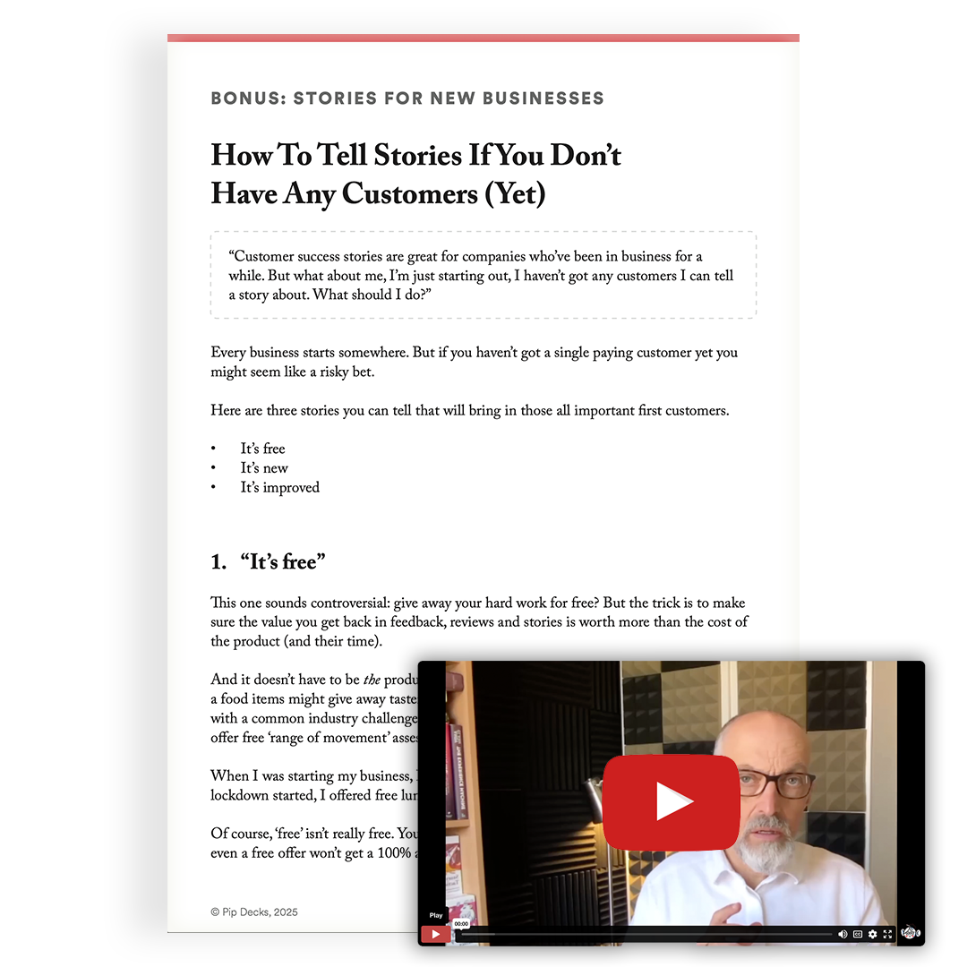 How to Craft Stories Without Customers