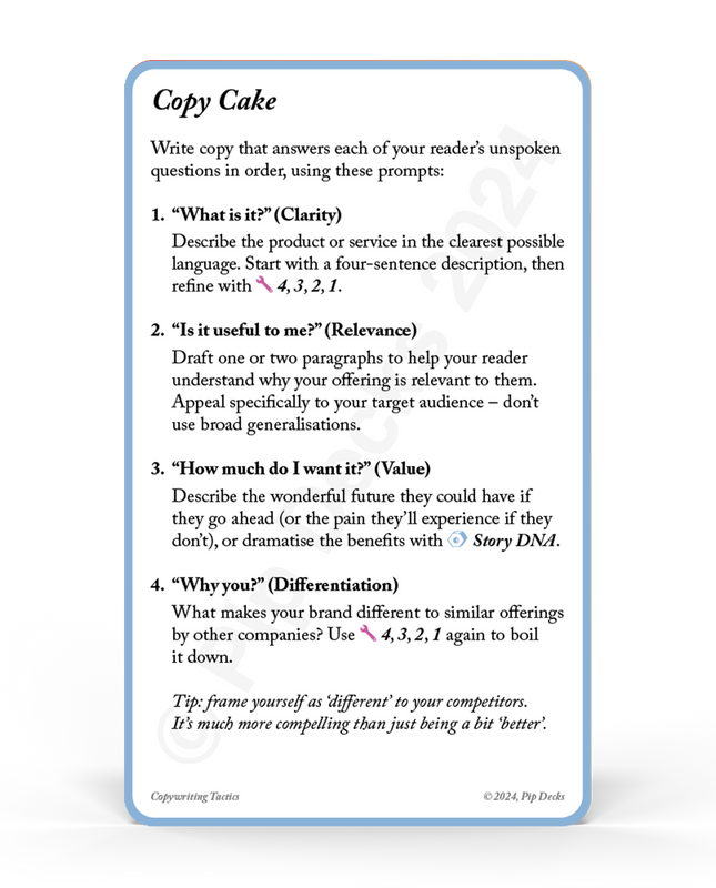Copywriting Tactics