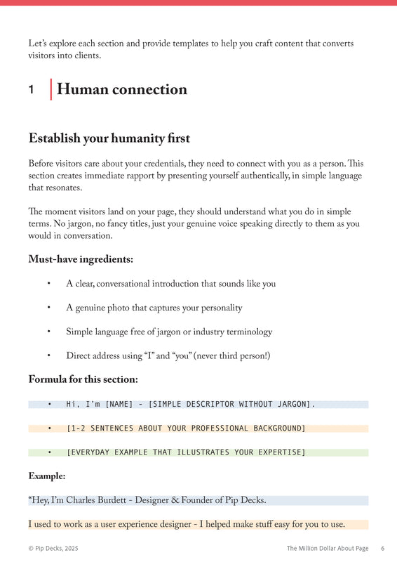 The Million Dollar About Page