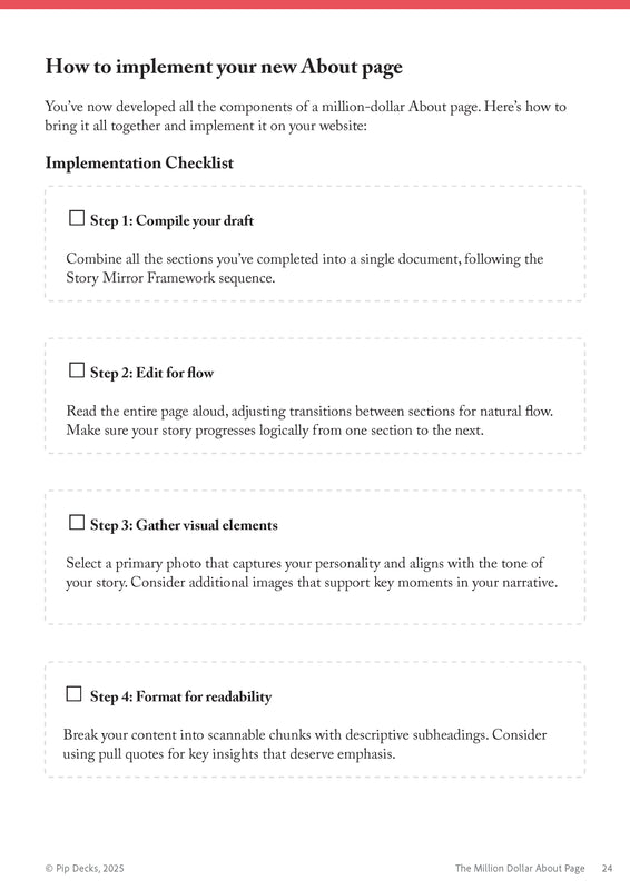 The Million Dollar About Page