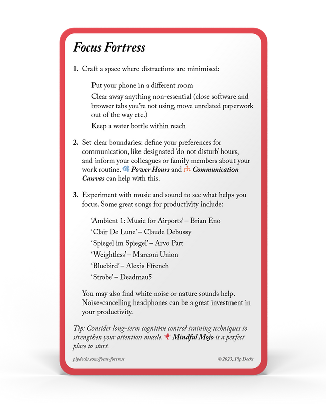 Productivity Tactics